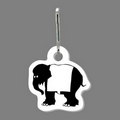 Zippy Clip - Circus Elephant Tag W/ Clip Tab